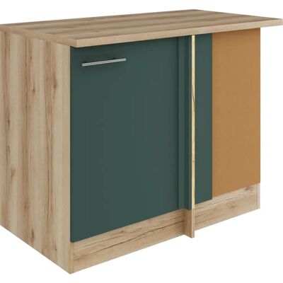 Optifit Bella Eckunterschrank - Grün, Verstellbare Scharniere Optifit Bella Eckunterschrank - Grün, Verstellbare Scharniere