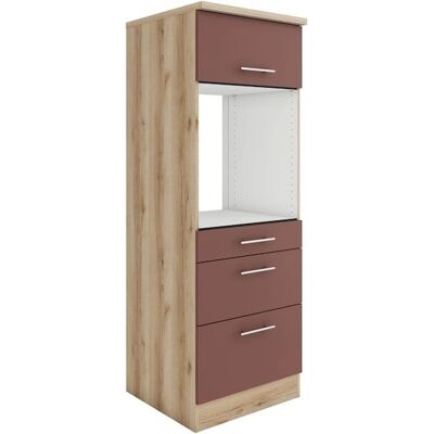 OPTIFIT Bella Schrank - 60cm x 174,4cm x 60cm - rot, 3 Schubkästen OPTIFIT Bella Schrank - 60cm x 174,4cm x 60cm - rot, 3 Schubkästen