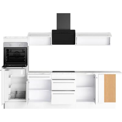 OPTIFIT Bern2 Weiße Eckküche - Komplettset 192x60cm OPTIFIT Bern2 Weiße Eckküche - Komplettset 192x60cm