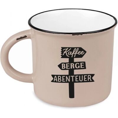 Grafik-Werkstatt Beige Coffee Mug - Mountain Vintage 400ml Grafik-Werkstatt Beige Coffee Mug - Mountain Vintage 400ml