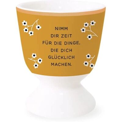 Grafik-Werkstatt Tazza per Uova d'Oro - Support per Uova in Porcellana - Accessorio di Lusso per Colazione Grafik-Werkstatt Tazza per Uova d'Oro - Support per Uova in Porcellana - Accessorio di Lusso per Colazione