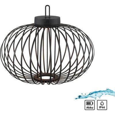 JUST LIGHT Akuba Pendelleuchte - Schwarz, Ø 46cm, 1-flammig JUST LIGHT Akuba Pendelleuchte - Schwarz, Ø 46cm, 1-flammig