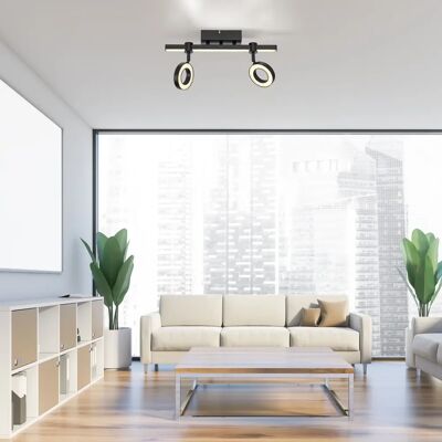 JUST LIGHT Ls-BILEDA Lampe de plafond LED intelligente noire - Lampe de plafond - Publicité JUST LIGHT Ls-BILEDA Lampe de plafond LED intelligente noire - Lampe de plafond - Publicité