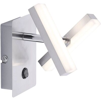 Leuchten Direkt Silber Wandleuchte mit Verstellbaren LED-Köpfen - Wandleuchte Leuchten Direkt Silber Wandleuchte mit Verstellbaren LED-Köpfen - Wandleuchte