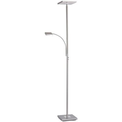 Leuchten Direkt HANS Stehlampe - 2-Flammig Edelstahl Innenlampe Leuchten Direkt HANS Stehlampe - 2-Flammig Edelstahl Innenlampe
