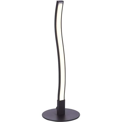 Lampe de bureau LED WAVE Noir Design moderne en forme de vague Lampe de bureau LED WAVE Noir Design moderne en forme de vague