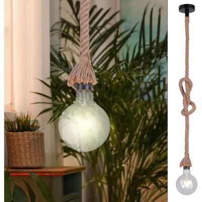 Suspension Leuchten Direkt - Design rustique maritime - E27 60W - Publicité Suspension Leuchten Direkt - Design rustique maritime - E27 60W - Publicité