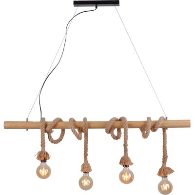 Leuchten Direkt Suspension Vintage en Bois - Décor Rustique - Publicité Leuchten Direkt Suspension Vintage en Bois - Décor Rustique - Publicité