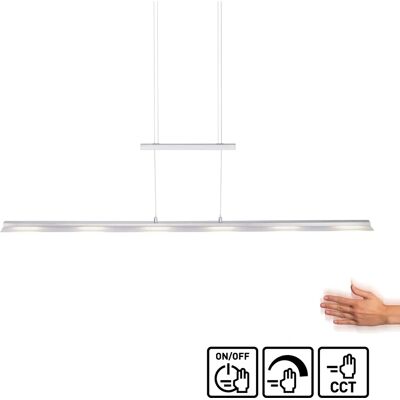 JUST LIGHT NELE LED Pendelleuchte - 6-flammig, Stahlgrau, Dimmbar, 85-150cm JUST LIGHT NELE LED Pendelleuchte - 6-flammig, Stahlgrau, Dimmbar, 85-150cm
