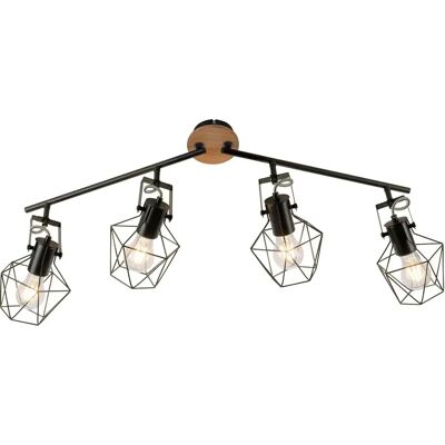 Paul Neuhaus Lampadario Industriale - 4 punti luce Design Rustico Paul Neuhaus Lampadario Industriale - 4 punti luce Design Rustico