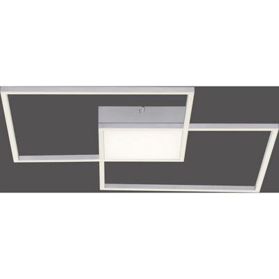 Leuchten Direkt Asmin Quadratische LED Deckenleuchte - 3-flammig, 60cm, Silber Leuchten Direkt Asmin Quadratische LED Deckenleuchte - 3-flammig, 60cm, Silber