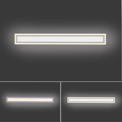 Panneau LED Edging de LeuchtenDirekt - 100x12cm, Blanc, Dimmable - Publicité Panneau LED Edging de LeuchtenDirekt - 100x12cm, Blanc, Dimmable - Publicité