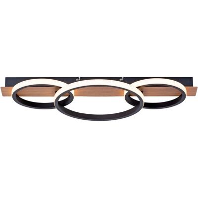 Paul Neuhaus LED Deckenleuchte - 3 Ringe Holz-Dekor - Deckenlampe Paul Neuhaus LED Deckenleuchte - 3 Ringe Holz-Dekor - Deckenlampe