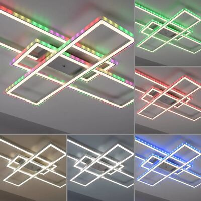 Leuchten Direkt FELIX60 LED Deckenleuchte - 2-flammig, Grau, RGB, Dimmbar Leuchten Direkt FELIX60 LED Deckenleuchte - 2-flammig, Grau, RGB, Dimmbar