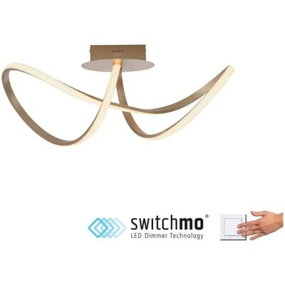 Leuchten Direkt Maria Gold Dimmbar LED Deckenleuchte - Deckenlampe Leuchten Direkt Maria Gold Dimmbar LED Deckenleuchte - Deckenlampe
