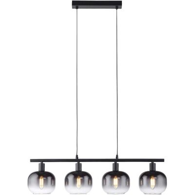 Just Light ZEA Pendelleuchte - Schwarz, 4-flammig, 14cm x 68cm Just Light ZEA Pendelleuchte - Schwarz, 4-flammig, 14cm x 68cm