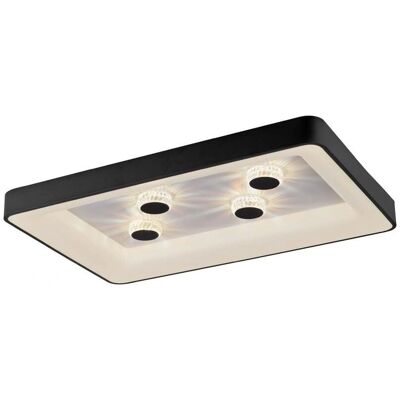 LEUCHTEN DIREKT VERTIGO Plafoniera LED - Quadrato, Nera, Dimmerabile, Telecomando, 2700-5000K LEUCHTEN DIREKT VERTIGO Plafoniera LED - Quadrato, Nera, Dimmerabile, Telecomando, 2700-5000K