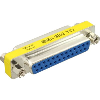 InLine 31124 Kabel-Geschlechtsumwandler - D-Sub 25-polig weiblich - Gelb InLine 31124 Kabel-Geschlechtsumwandler - D-Sub 25-polig weiblich - Gelb