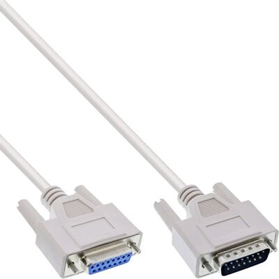 InLine 17746 Cavo VGA - 5m Beige S-VGA D-Sub InLine 17746 Cavo VGA - 5m Beige S-VGA D-Sub