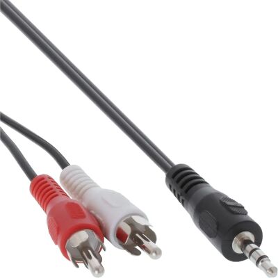 Cavo audio InLine 89936 - 10m, RCA & 3,5mm, Nero Cavo audio InLine 89936 - 10m, RCA & 3,5mm, Nero