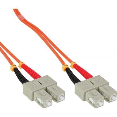 InLine 83501 Glasfaserkabel 1m OM2 Duplex SC Orange - Glasfaserkabel InLine 83501 Glasfaserkabel 1m OM2 Duplex SC Orange - Glasfaserkabel