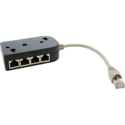 InLine 69938 Netzwerksplitter - 8x RJ45 - Inkl. 15cm Kabel - Mit Terminierungswiderständen InLine 69938 Netzwerksplitter - 8x RJ45 - Inkl. 15cm Kabel - Mit Terminierungswiderständen