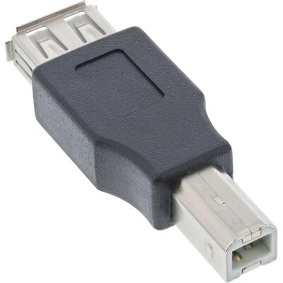 InLine 33442 Adaptador de género USB - USB 2.0 A hembra a USB B macho - Beige InLine 33442 Adaptador de género USB - USB 2.0 A hembra a USB B macho - Beige