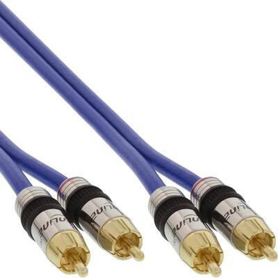InLine 89705P kék RCA hangkábel - 5m InLine 89705P kék RCA hangkábel - 5m