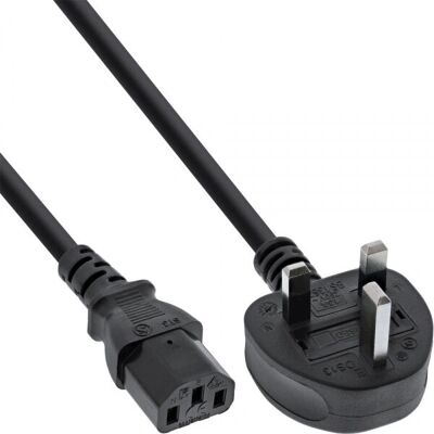 InLine Kabel zasilający - 1,8m Czarny UK C13 InLine Kabel zasilający - 1,8m Czarny UK C13
