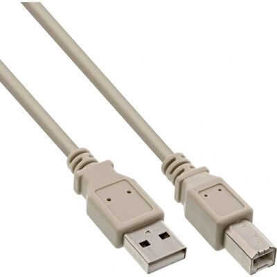 Câble USB InLine 34535H - USB A à USB B - 3M - Beige - Publicité Câble USB InLine 34535H - USB A à USB B - 3M - Beige - Publicité