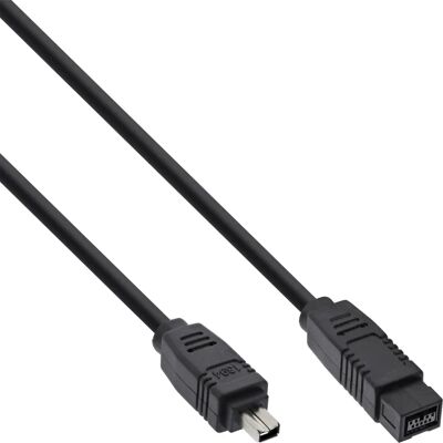 InLine FireWire Kabel - 1,8 m, 9-4 Pol, Schwarz InLine FireWire Kabel - 1,8 m, 9-4 Pol, Schwarz