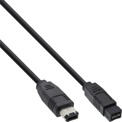 InLine FireWire Kaapeli - 5m, Musta, IEEE1394 6-9pinni, FireWire 400 InLine FireWire Kaapeli - 5m, Musta, IEEE1394 6-9pinni, FireWire 400