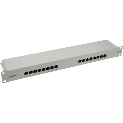 InLine 76216 Panneau de brassage - Cat.6, RJ45, Gris, Montage en rack 1U - Publicité InLine 76216 Panneau de brassage - Cat.6, RJ45, Gris, Montage en rack 1U - Publicité