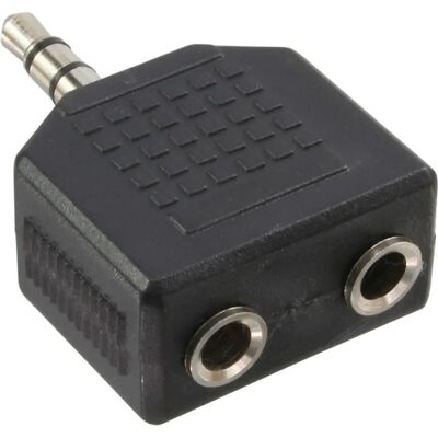 InLine Audio Adapter - 3,5 mm Stereo Y-Adapter - Schwarz InLine Audio Adapter - 3,5 mm Stereo Y-Adapter - Schwarz