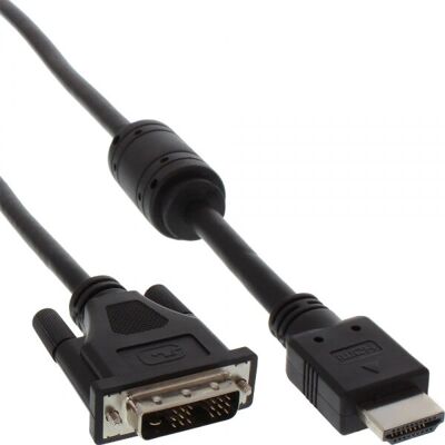 Adaptateur câble vidéo InLine 4043718042722 - 1,8 m HDMI DVI Noir - Publicité Adaptateur câble vidéo InLine 4043718042722 - 1,8 m HDMI DVI Noir - Publicité