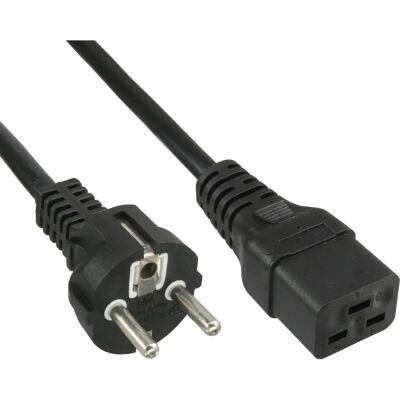 Kabel zasilający C19 InLine - 3m Czarny Kabel zasilający C19 InLine - 3m Czarny