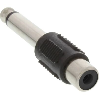 Adaptateur audio Inline 99322 - Prise 6,3mm à RCA femelle - Noir, Argent Adaptateur audio Inline 99322 - Prise 6,3mm à RCA femelle - Noir, Argent
