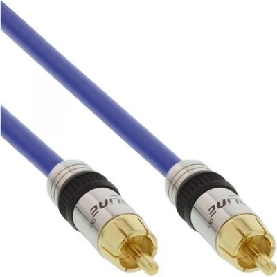 InLine 4043718081912 Câble audio RCA - 1m Bleu - Publicité InLine 4043718081912 Câble audio RCA - 1m Bleu - Publicité