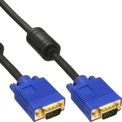 InLine Marca 17730S Cavo VGA - 30m, Nero, 15-pin, Schermatura doppia InLine Marca 17730S Cavo VGA - 30m, Nero, 15-pin, Schermatura doppia