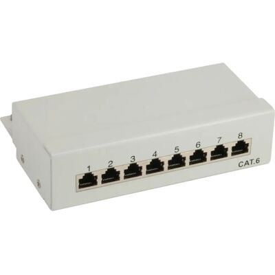 InLine 76208A Patch Panel - 8 Ports - Beige - Accessoire Réseau - Publicité InLine 76208A Patch Panel - 8 Ports - Beige - Accessoire Réseau - Publicité