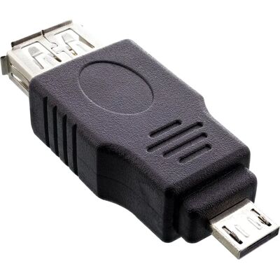 InLine 31600 Micro-USB to USB A Nemváltó - Fekete InLine 31600 Micro-USB to USB A Nemváltó - Fekete