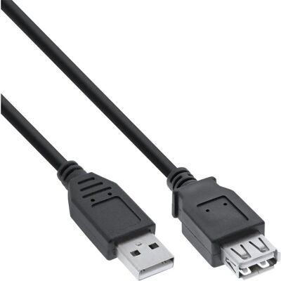 InLine 34603B USB-Kabel - 3m USB 2.0 A auf A - Schwarz InLine 34603B USB-Kabel - 3m USB 2.0 A auf A - Schwarz