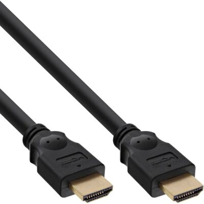 Câble HDMI InLine 17601P - 1m - Noir - Publicité Câble HDMI InLine 17601P - 1m - Noir - Publicité