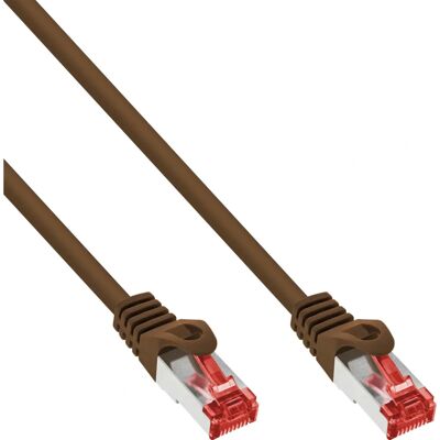 Câble réseau inline marron Cat6 S/FTP 0,3m - Publicité Câble réseau inline marron Cat6 S/FTP 0,3m - Publicité