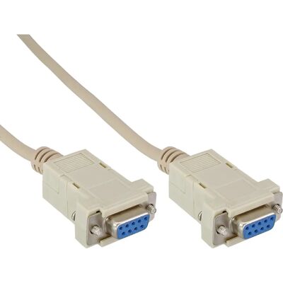 InLine 12226C Béžový sériový RS232 Null Modem Kabel InLine 12226C Béžový sériový RS232 Null Modem Kabel