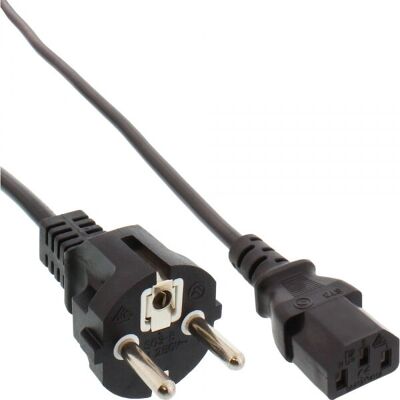 InLine 16651A Stromkabel - 1,5m, Stecker F, C13 Kupplung InLine 16651A Stromkabel - 1,5m, Stecker F, C13 Kupplung