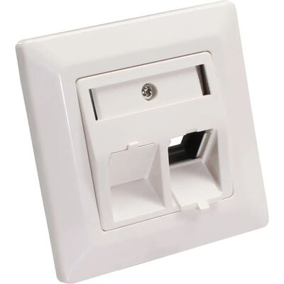 InLine 76201R Wandplatte - RJ45, LSA, Weiß InLine 76201R Wandplatte - RJ45, LSA, Weiß