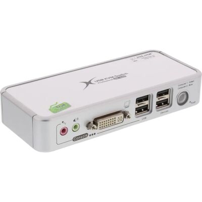 InLine 61602C przełącznik KVM USB DVI - 2 porty - 2048x1536 InLine 61602C przełącznik KVM USB DVI - 2 porty - 2048x1536