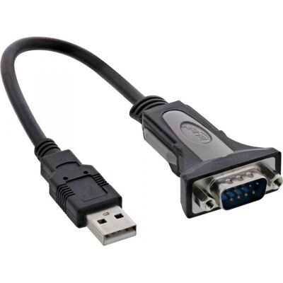 InLine USB till Seriell Adapterkabel - Svart InLine USB till Seriell Adapterkabel - Svart