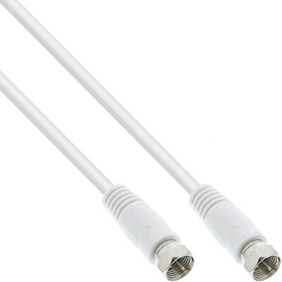 Inline 69302 Koaxialkabel - 2m - Weiß - Koaxialkabel für Satellit und TV Inline 69302 Koaxialkabel - 2m - Weiß - Koaxialkabel für Satellit und TV
